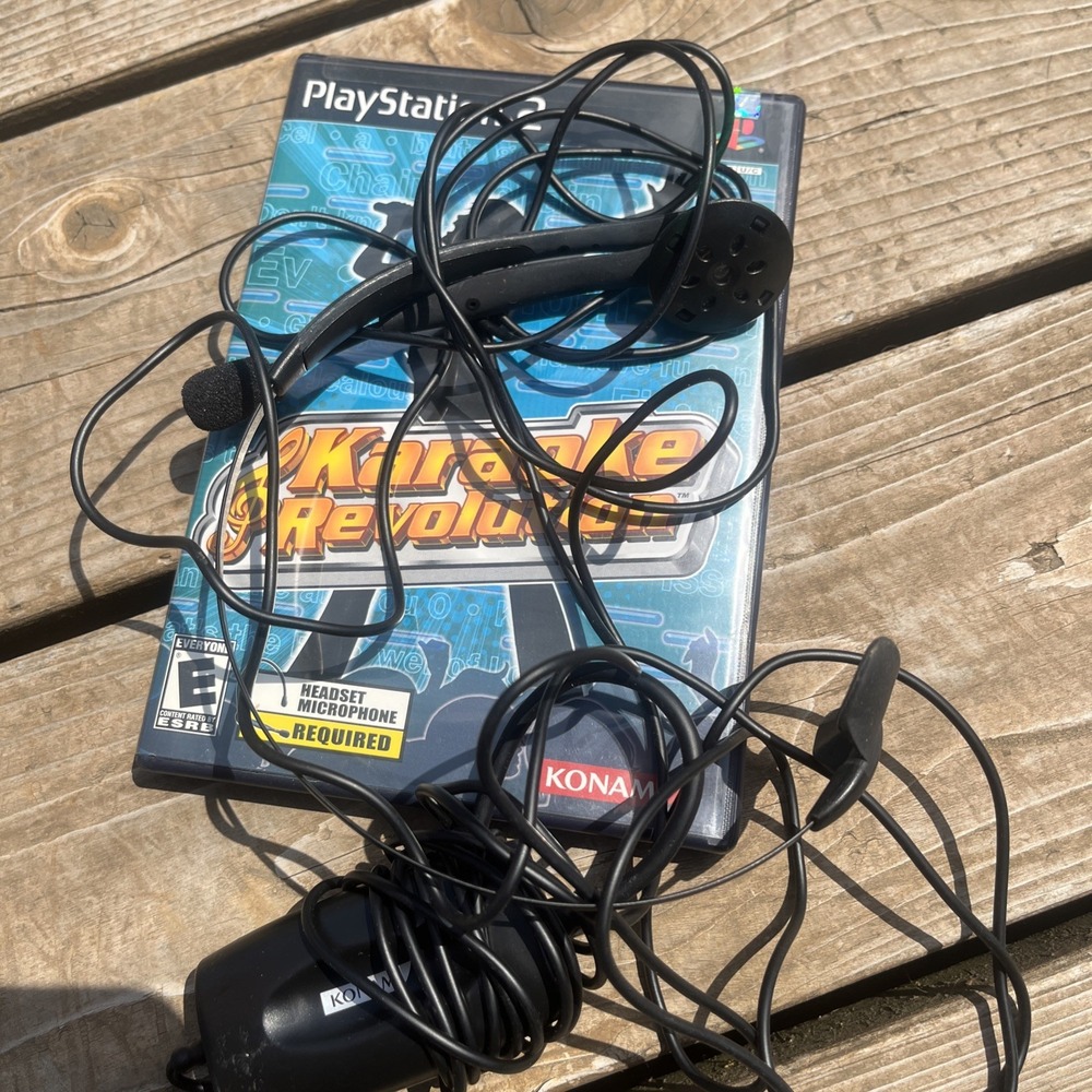 Karaoke Revolution Bundle (Sony PlayStation 2) PS2 W/ Microphone Sealed Game